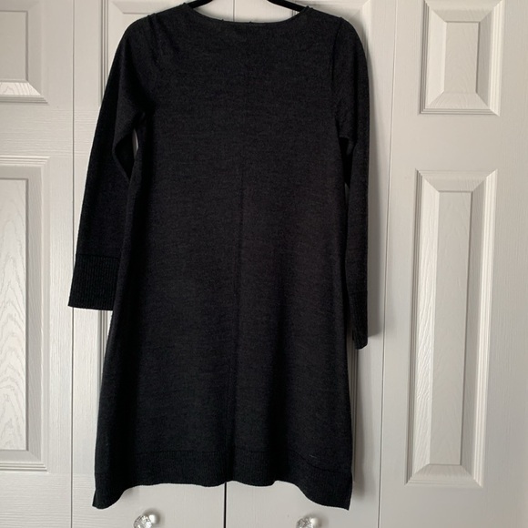 EILEEN FISHER Gray Merino Wool Round Roll Neck Tunic Size XS/TP - Picture 2 of 16